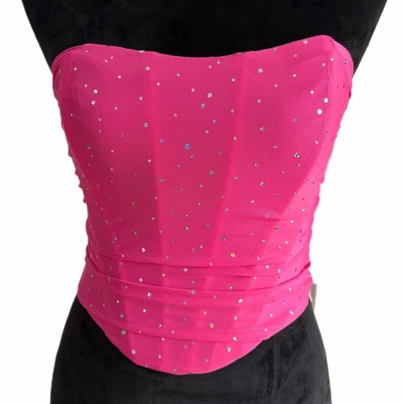 Source Unknown Tops - Unknown Brand- Pink Strapless Corset (sz S)- NWOT